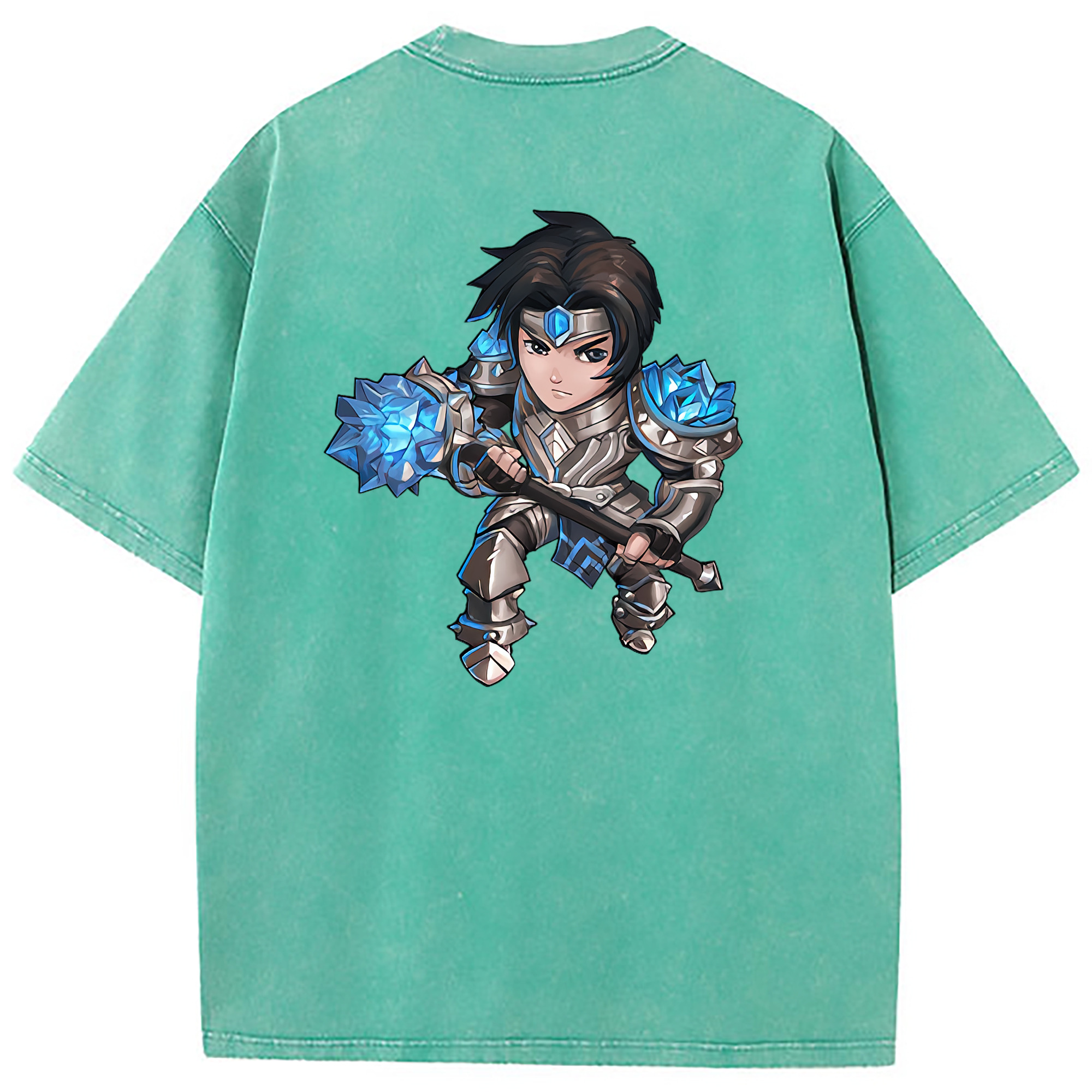 （画像用） リーグ・オブ・レジェンド League of Legends LOL 綿100% ヴィンテージ風 半袖Tシャツ（背面プリント）